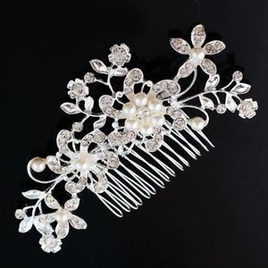 Crystal and Rhinestone Hair Comb Romantic Wedding